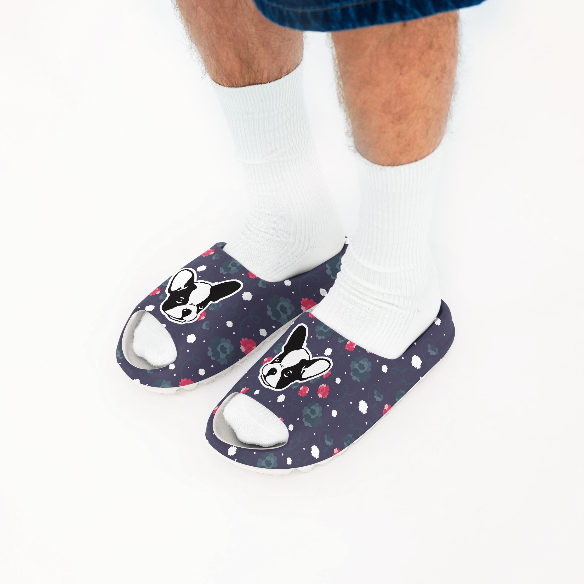 French Bulldog Camille Slide Sandals Comfy Pet Product