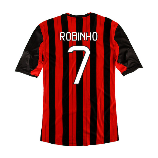 Professional Durable 1314 AC Milan Home 7 Robinho Shirt