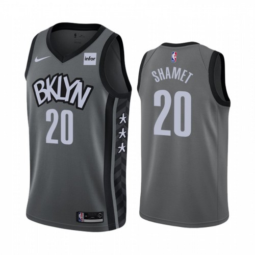 Nike Nets Gray Brooklyn Nets #20 Jersey - Reasonably Priced NBA Fan Apparel