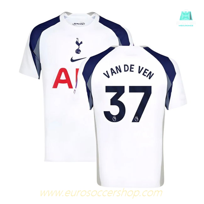 2025-2026 Tottenham Hotspur Home Shirt (Van De Ven 37)