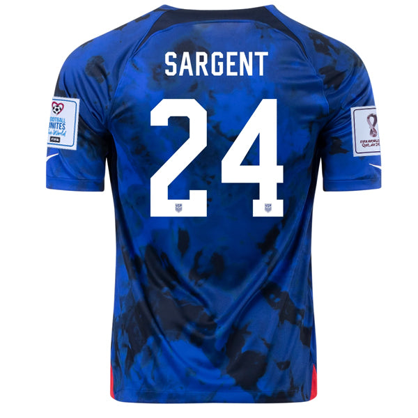 USA 2022-2023 FIFA World Cup Away Soccer Shirt –  Match Day Version S