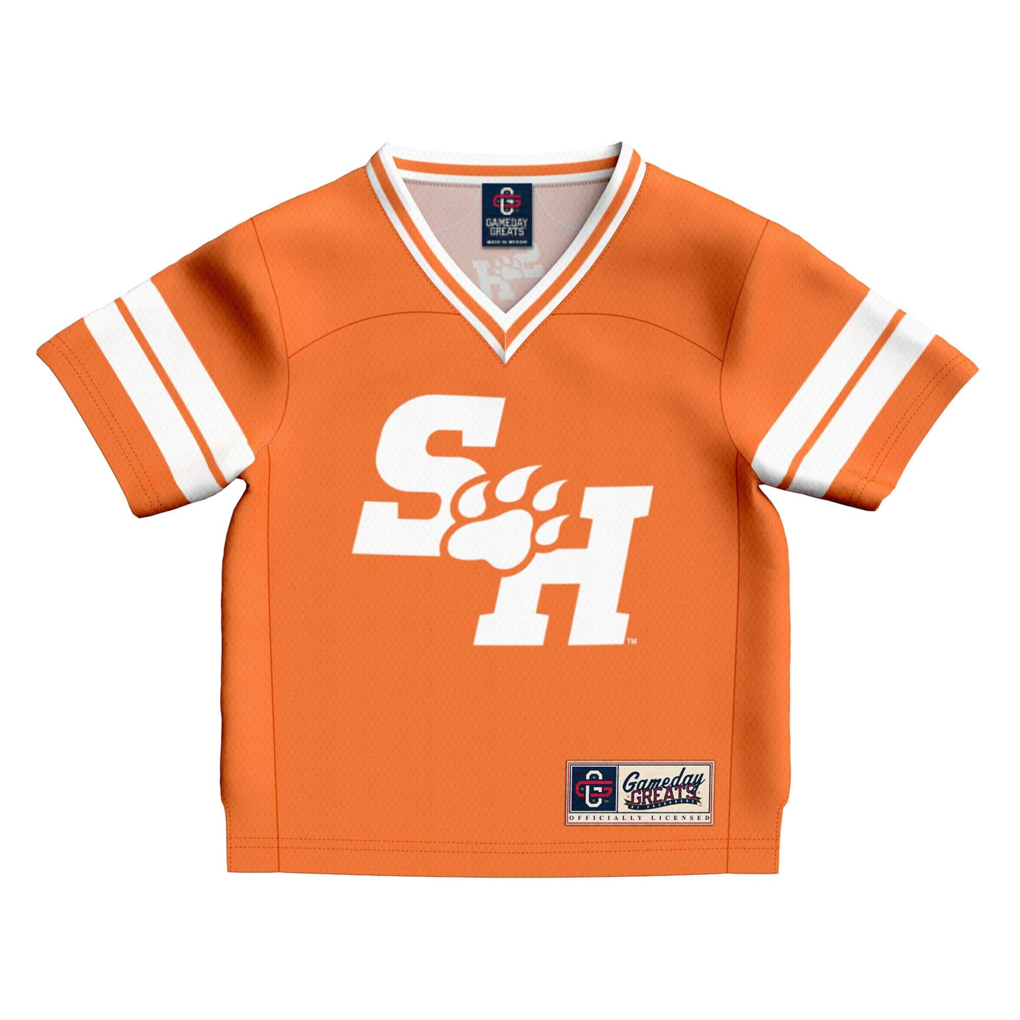 Toddler #1 Orange Sam Houston State Bearkats Collegiate Football Fashion Jersey