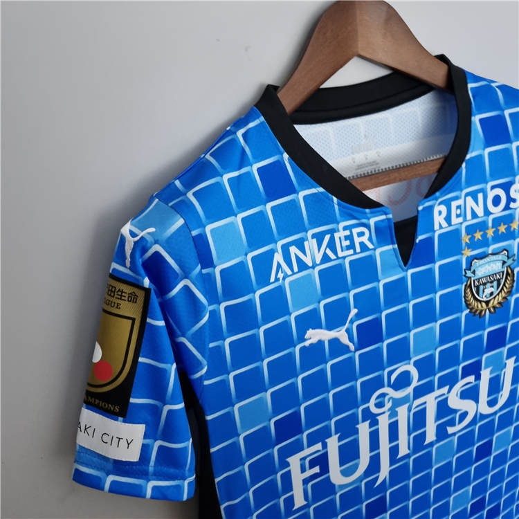 Match Quality Kawasaki Frontale 2223 Home Blue Soccer Jersey Football