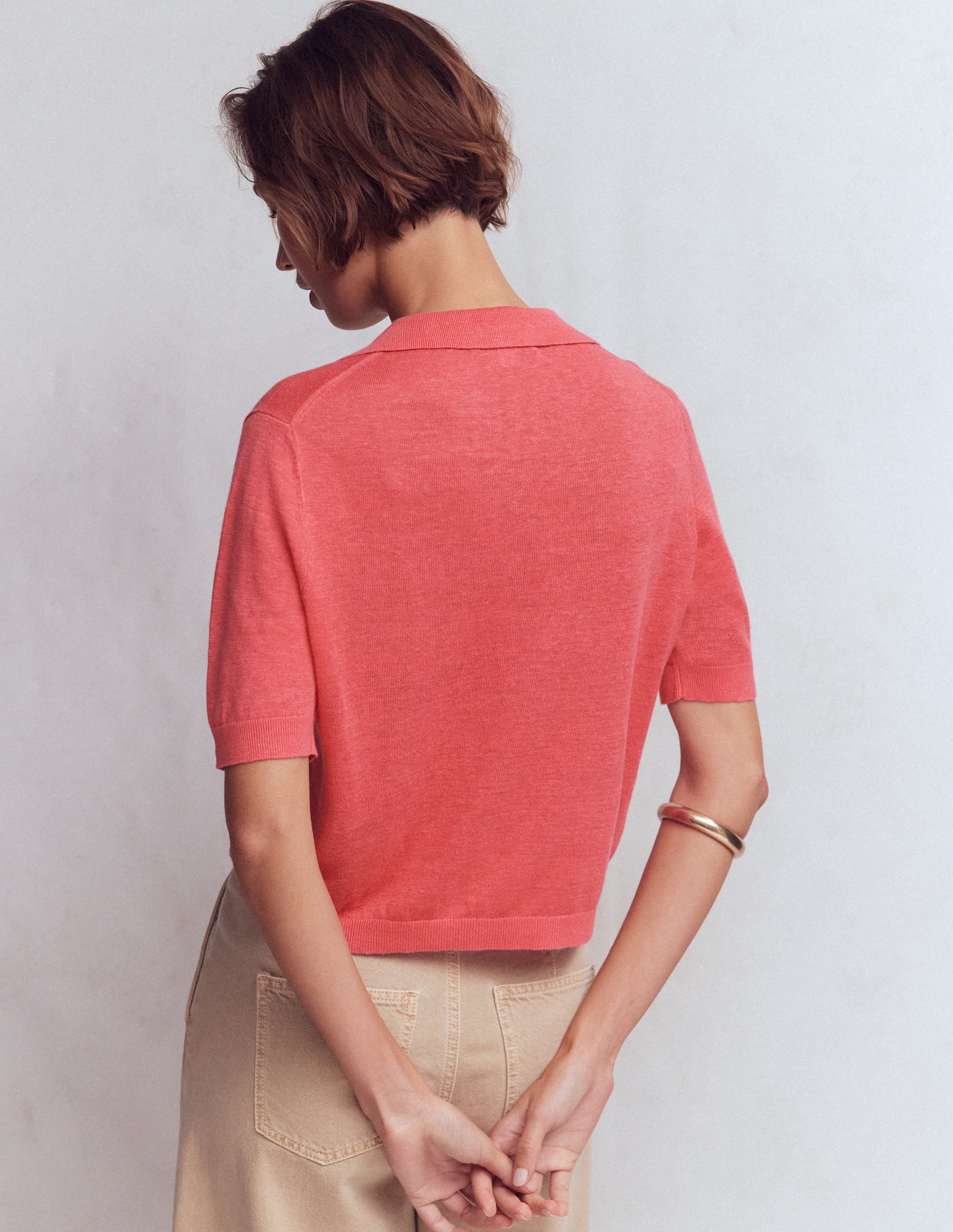 Agnes Collar Linen Cardigan