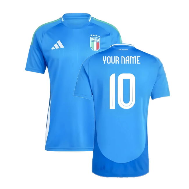 2024-2025 Italy Home Shirt (Your Name) Performance Oranje