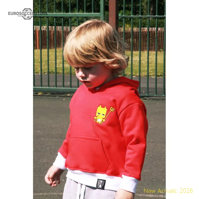 Kids Manchester Reds Hoodie - Red/White