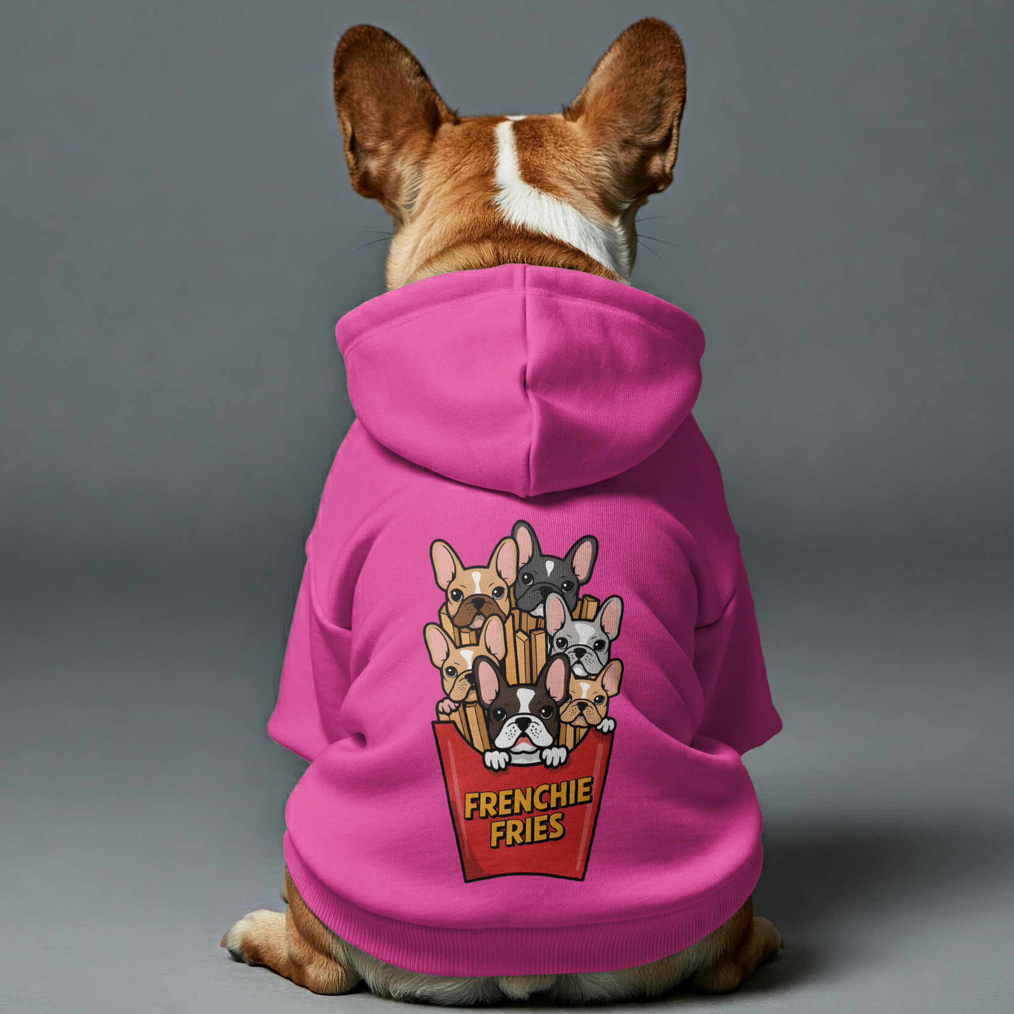 French Bulldog Frenchie Fries Personalized French Bulldog Hoodies With