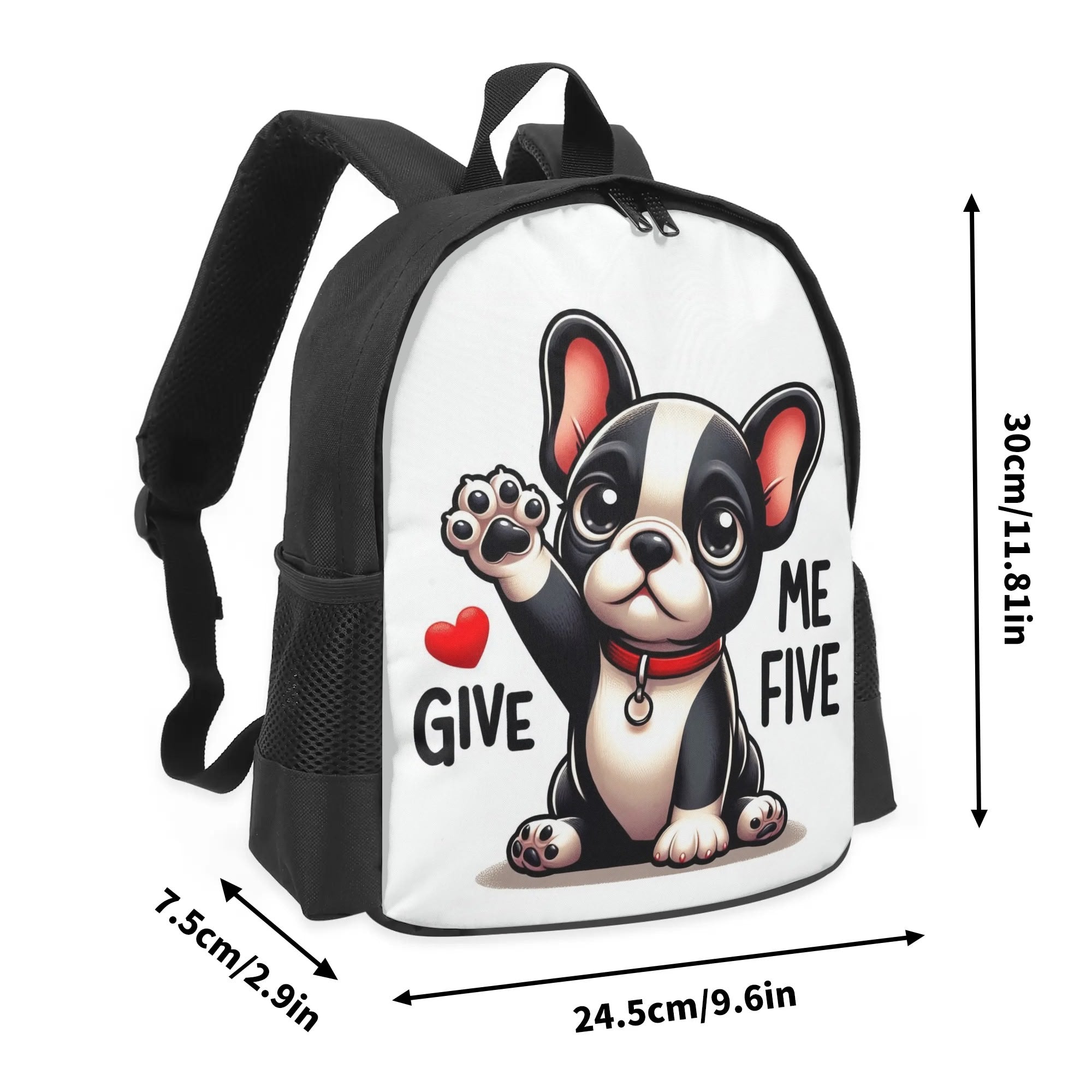 French Bulldog Winnie Kids School Backpack Frenchie Pet Item