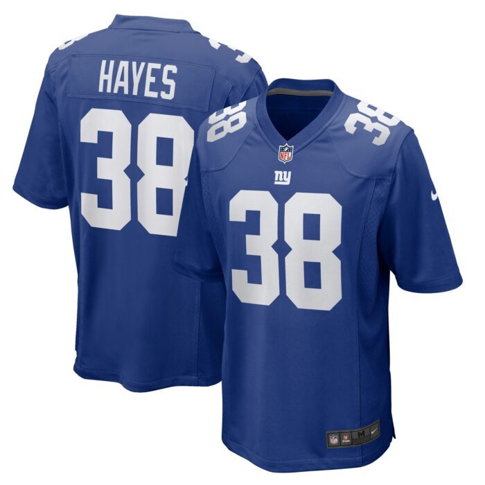 Men's New York Giants Kaleb Hayes Nike Royal Game Jersey