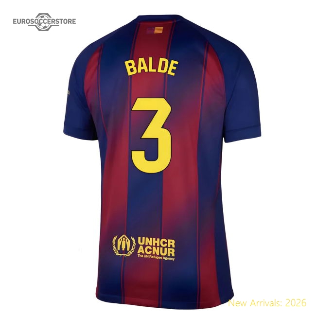 Elite Barcelona Home Balde Jersey 2025-2026 Comfortable