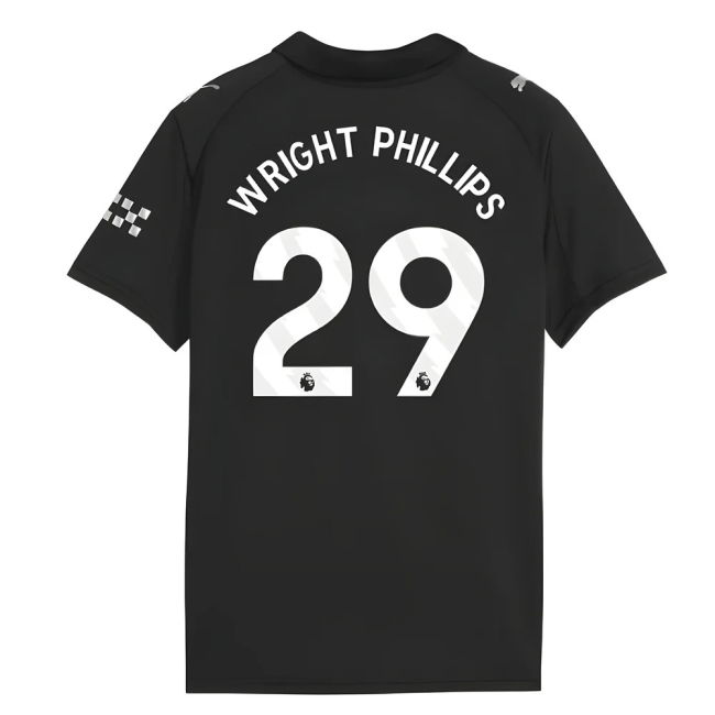 Man City 2025-20 Away Football Kit Wright Phillips 29 L M S Kids