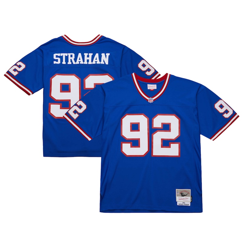 None Michael Strahan Fan Favorite NY Giants Official Jersey Game Day W