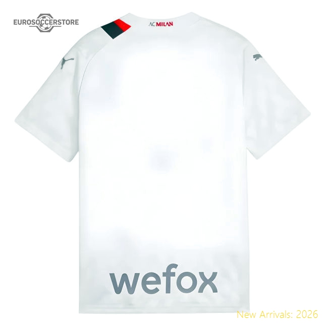 Ac Milan Away Match Jersey Performance Lightweight Official Design