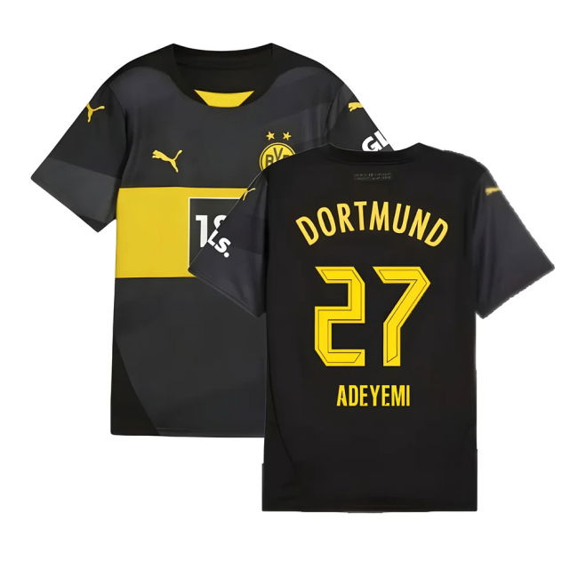 Premium 2024-2025 Borussia Dortmund Away With Retro Design - Rising