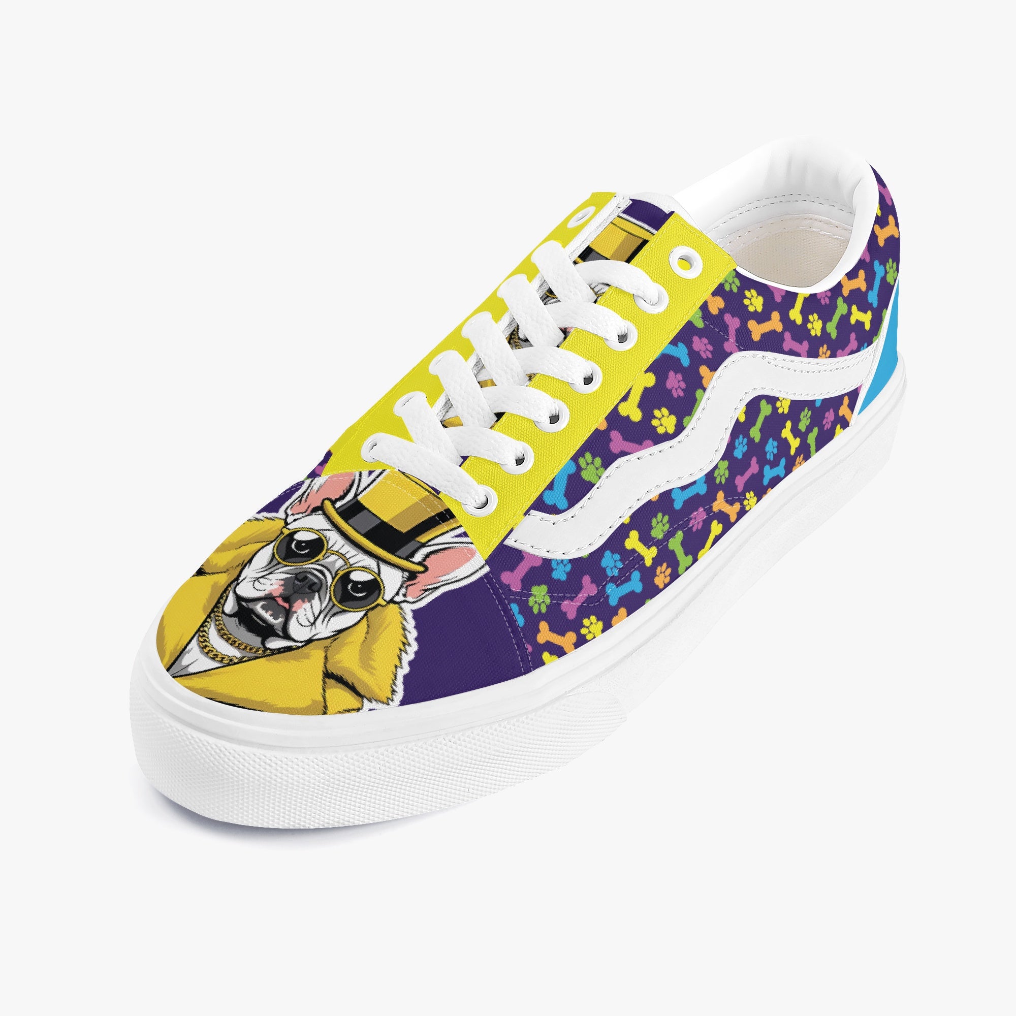 Papi - Dog Owner Trendy Low-top Canvas Sneakers Indoor Comfort