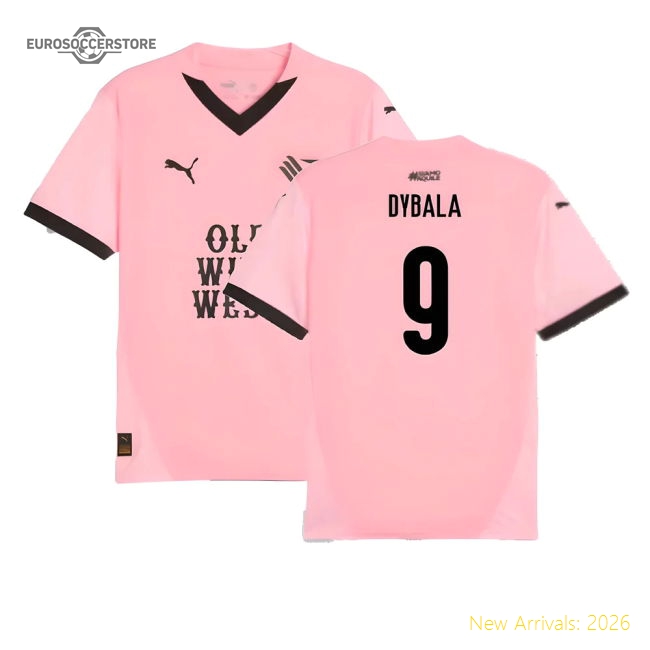 Palermo Home Kit 2024-2025 Fan Wear Jersey For Match Days