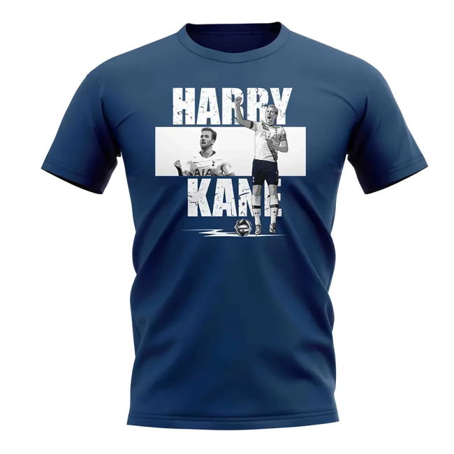 Harry Kane Player Collage T-Shirt - Navy