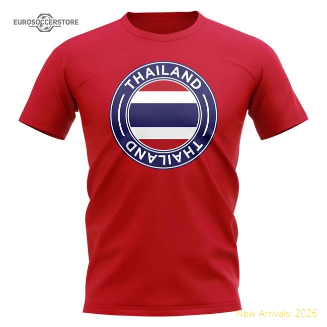Thailand Football Badge T-shirt (red) - Supporter Edition