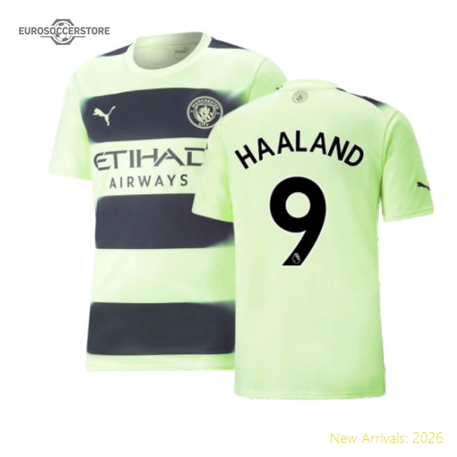 Authentic 2022-2023 Man City Third Shirt (haaland 9) - Premium