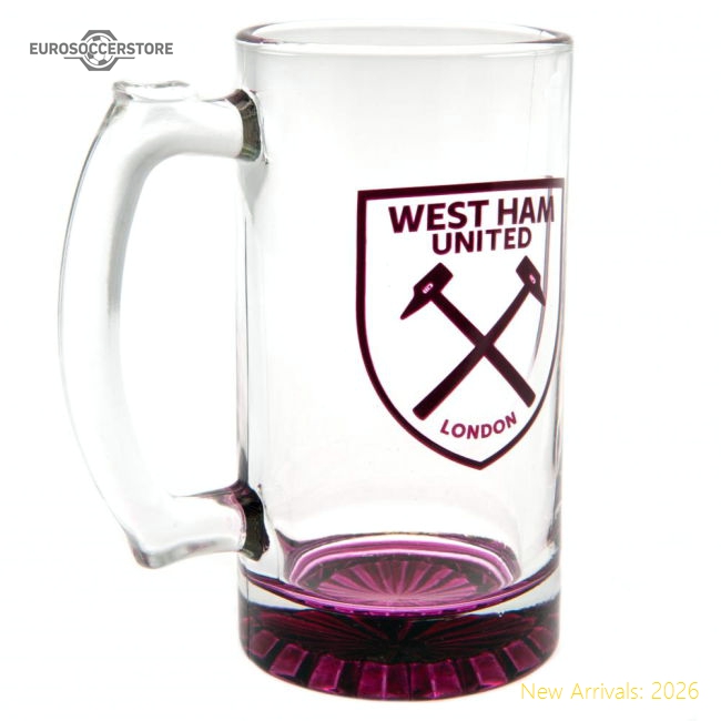 West Ham United Fc Stein Glass Tankard - Match Day Jersey