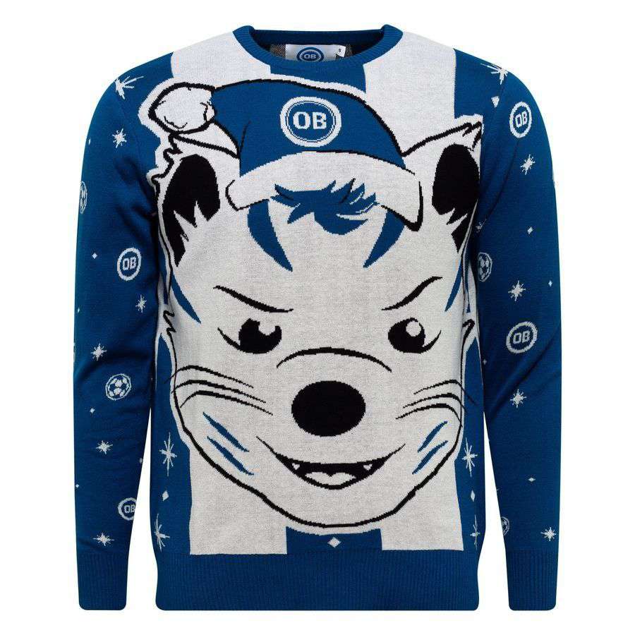 Odense Boldklub Christmas Jumper 2025 - Blue Kids