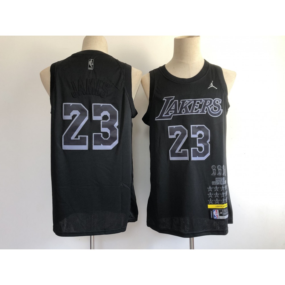 Cost-Effective Men's LA Lakers #23 LeBron Black Basketball Jersey