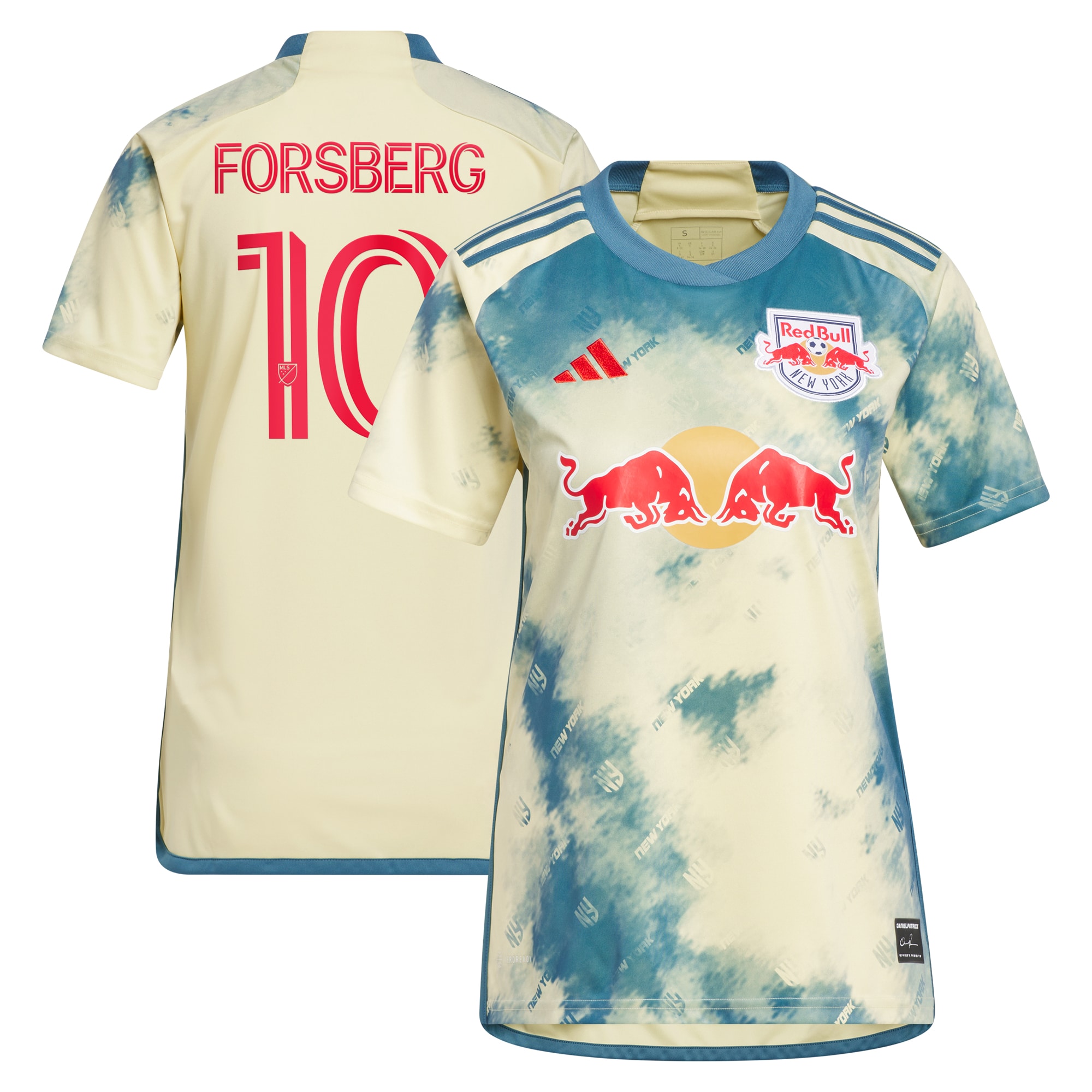 [LK] Youth Emil Forsberg New York Red Bulls Women's 2024 Daniel Patrick Kit Replica Player Jersey - Yellow
