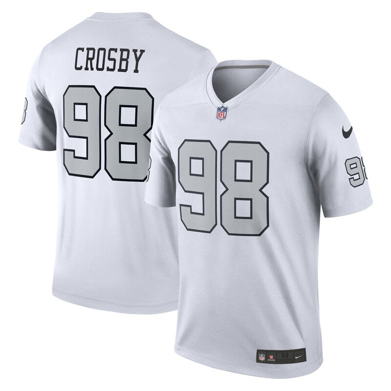 None Maxx Crosby Champion LV Raiders Pro-Level Jersey Football Apparel