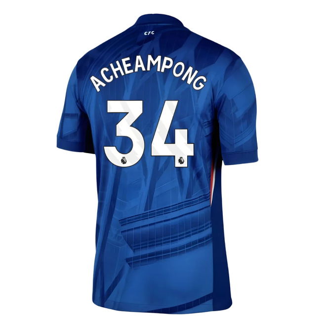 2025-20 Chelsea Official Home Football Kit Acheampong #34 L M S