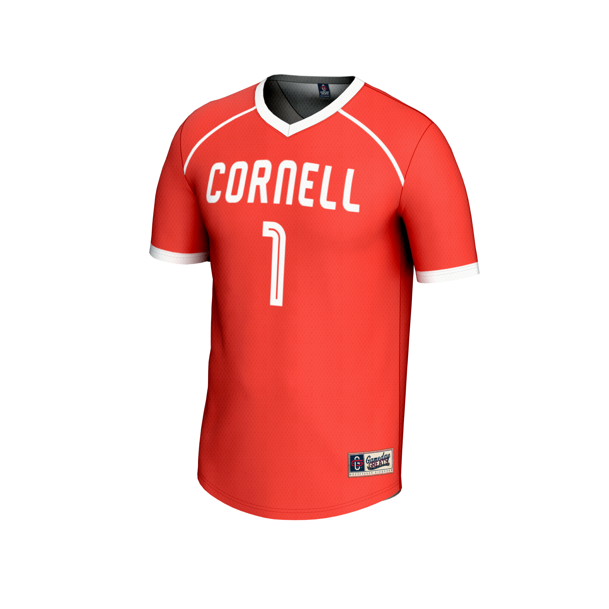 [NJP] Cornell Big Red GameDay Greats Unisex Lightweight Women's Lacrosse Fashion Jersey - Red