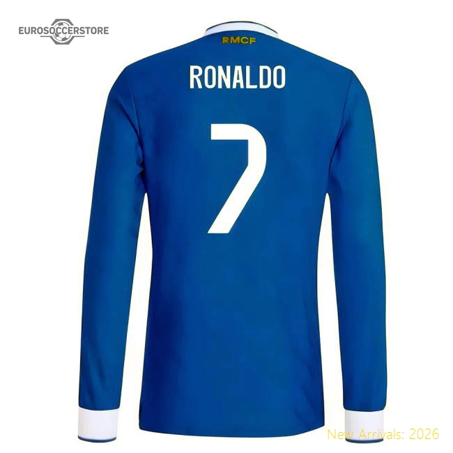 2025-2026 Real Madrid Authentic Long Sleeve Third Jersey (ronaldo 7)