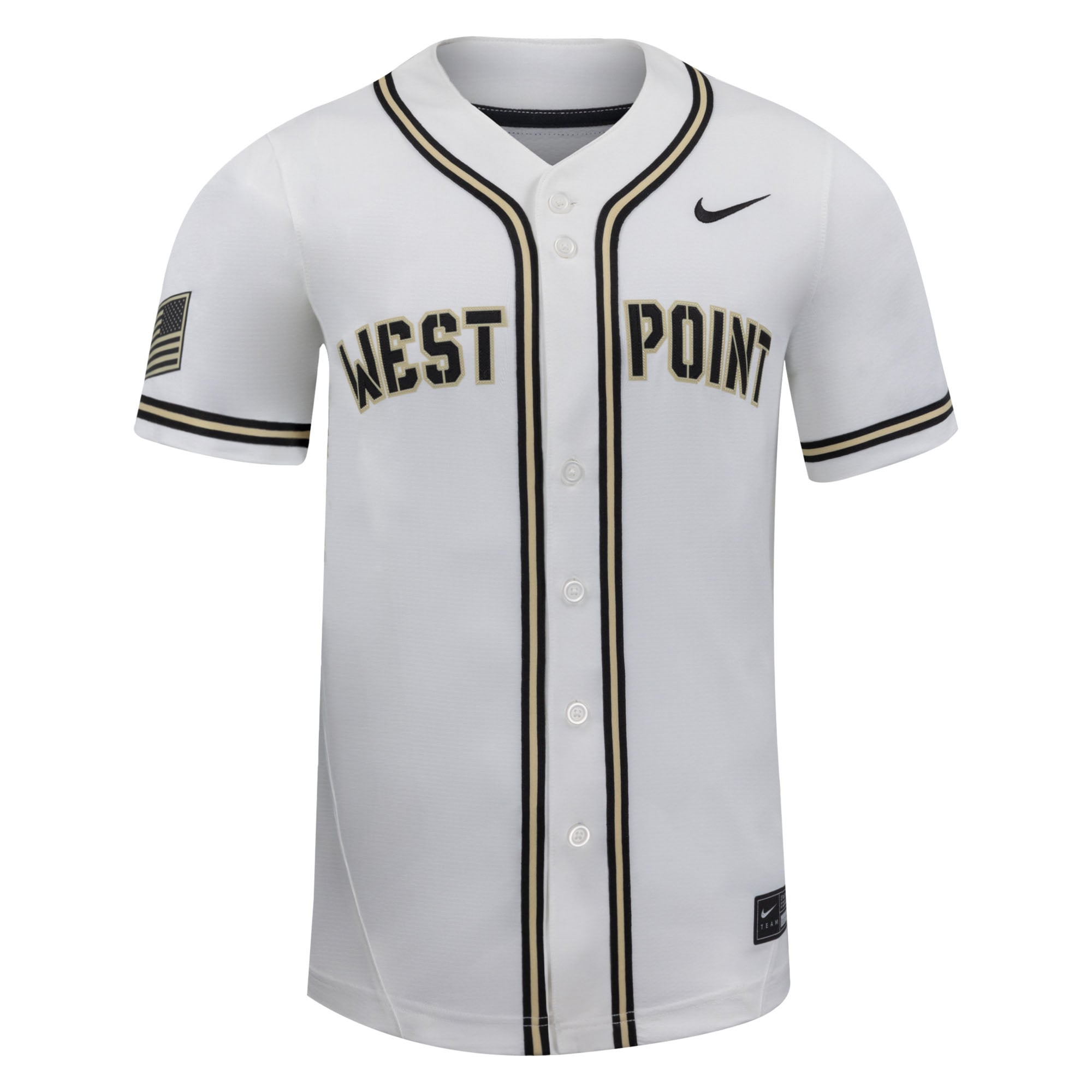 Army Black Knights Nike Replica Baseball Jersey - White