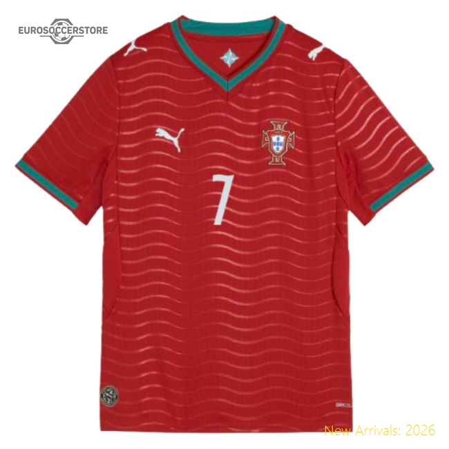 Portugal Children 2026 Home Jersey Shirt Football Fan Game Day For Football Supporter Collection