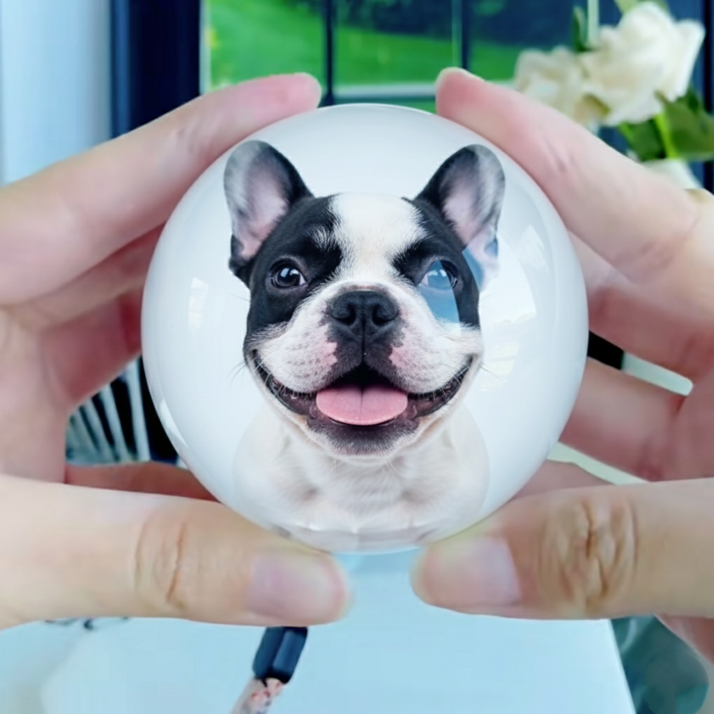 Culture-Inspired Frencrys French Bulldog Crystal Ball – Customizable ...