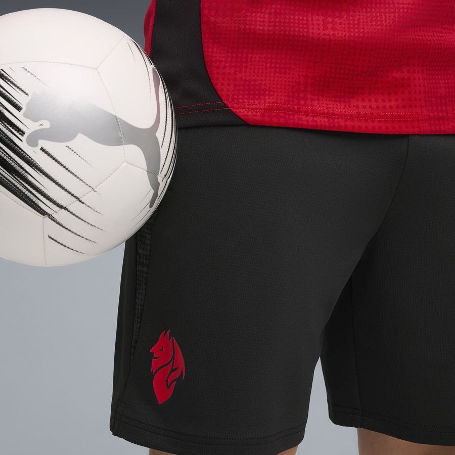 Milan Training Shorts - PUMA Black/For All Time Red