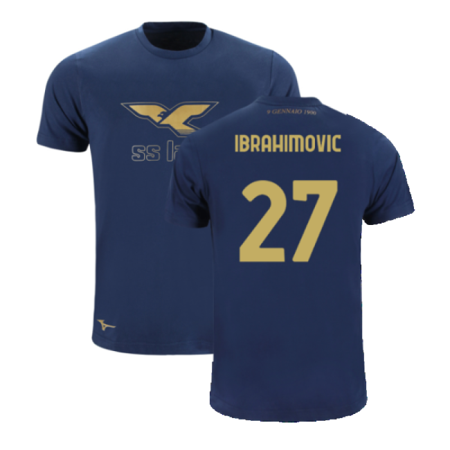 Elite Performance Lazio Th Anniversary Cotton Tee Navy Ibrahimovic ...