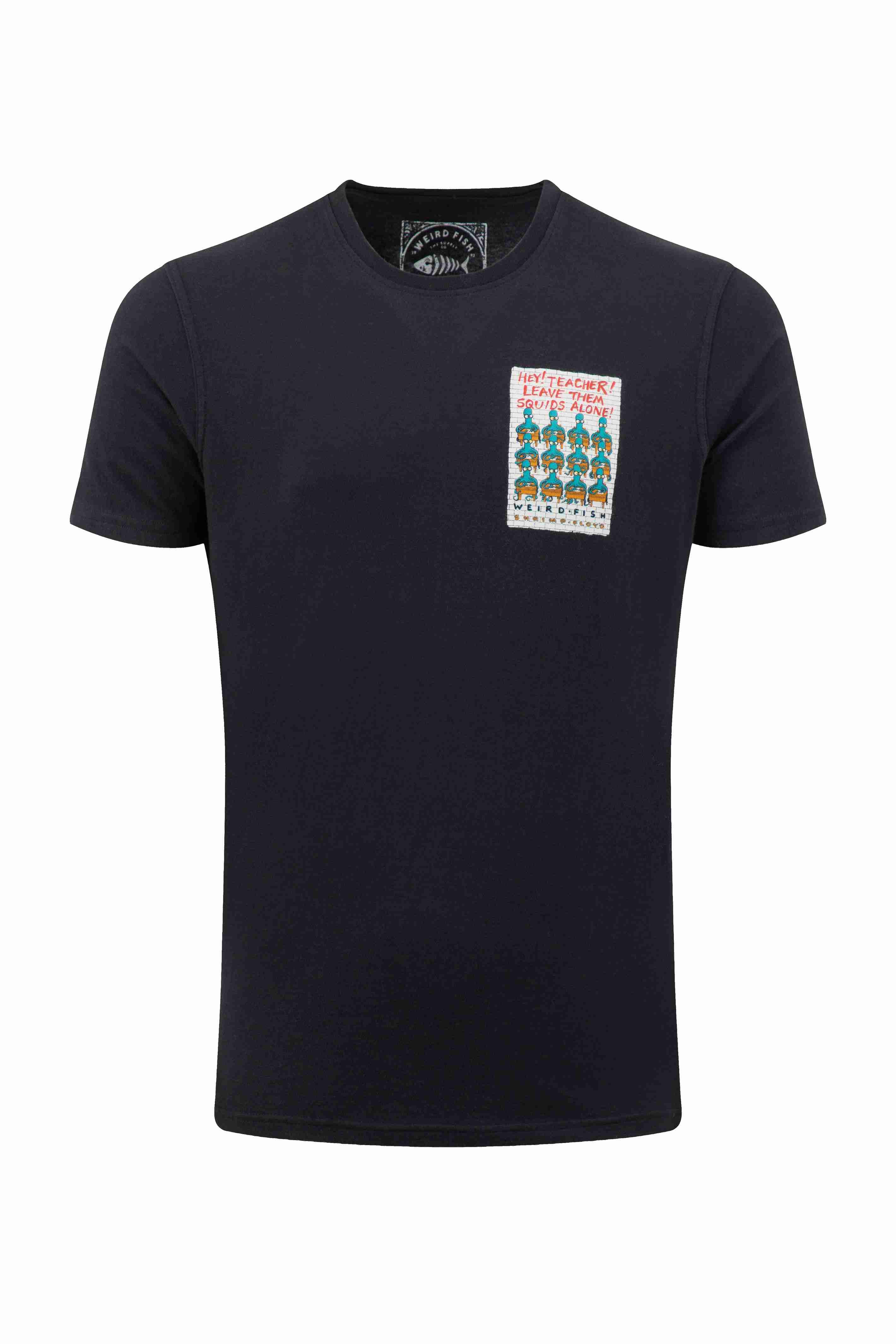 Hey Teacher Back Print Artist T-Shirt Black