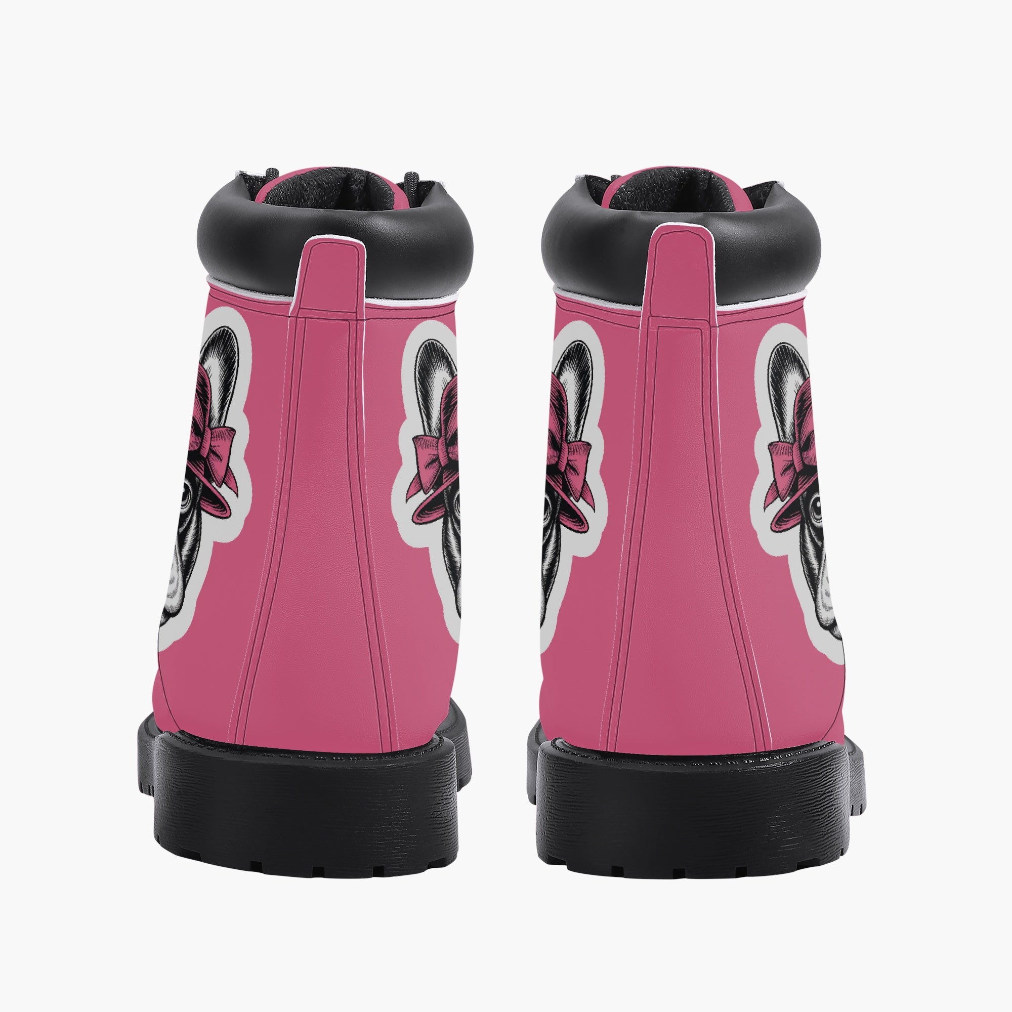 French Bulldog Lover Mason Casual Leather Boot Gift For Dog Lovers