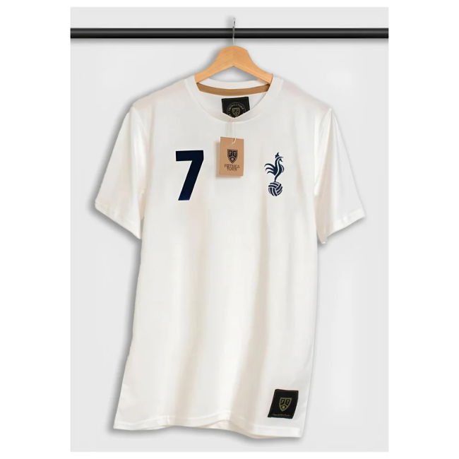 The Cockerel 7 White Home Retro Football T-Shirt