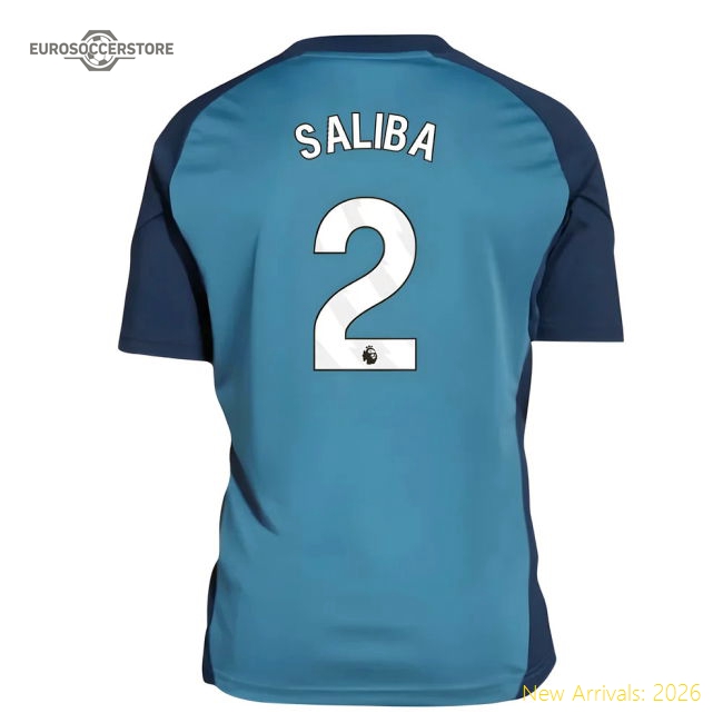 Gentle Kids Arsenal Saliba Jersey 2025-2026 Kids-safe Technology