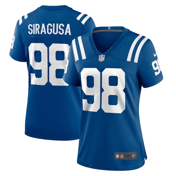 None Tony Siragusa Game Jersey - Royal | NFL Player Jersey | NFL Footb