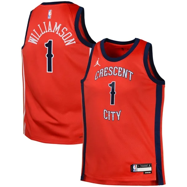 Zion Williamson NOP Durable Swingman Jersey - Red - Licensed Product