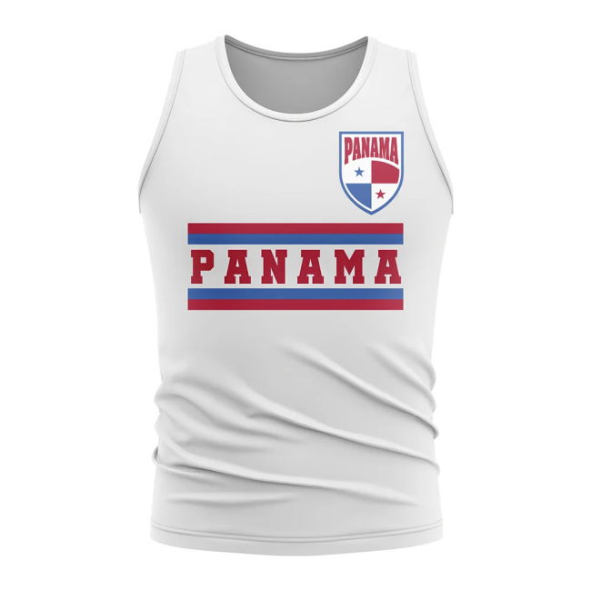 Aero-Dynamic Panama Core Football Country Sleeveless Tee (White)