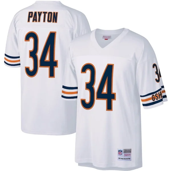 None Walter Payton Replica Jersey - White | NFL Player Jersey