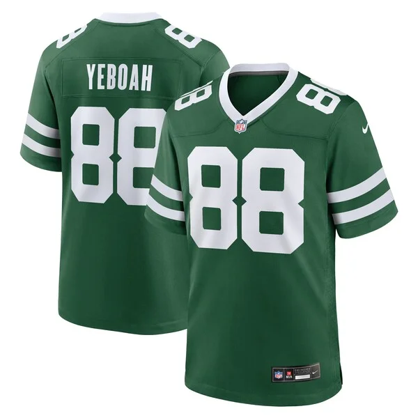None Kenny Yeboah Game Jersey - Green | NFL Player Jersey | NFL Footba