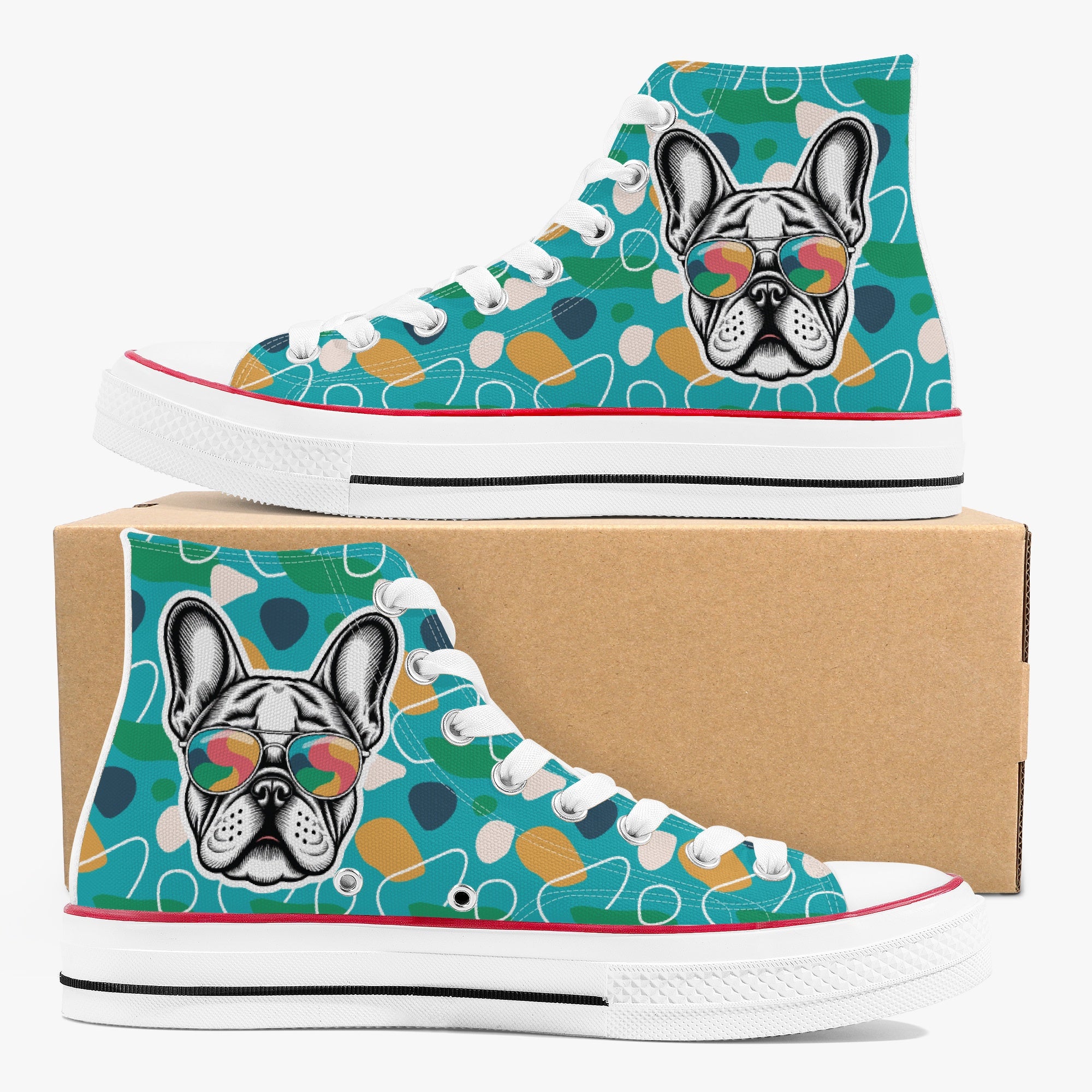 Durable Street-Ready Angel - High-top Canvas Shoes as a Gift Stylish