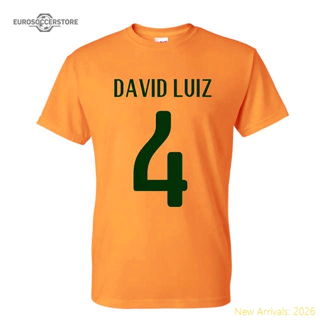 David Luiz Brazil Hero T-shirt (yellow)