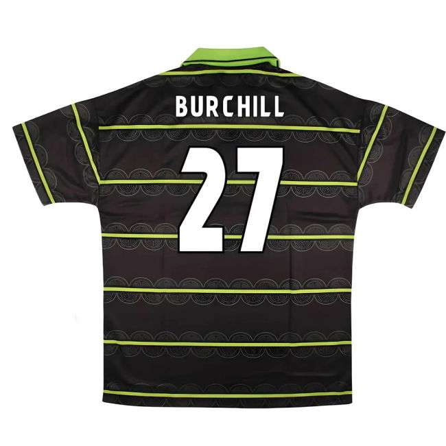 Official 1998-1998 Celtic Away Away Burchill 27 With Collector's Item