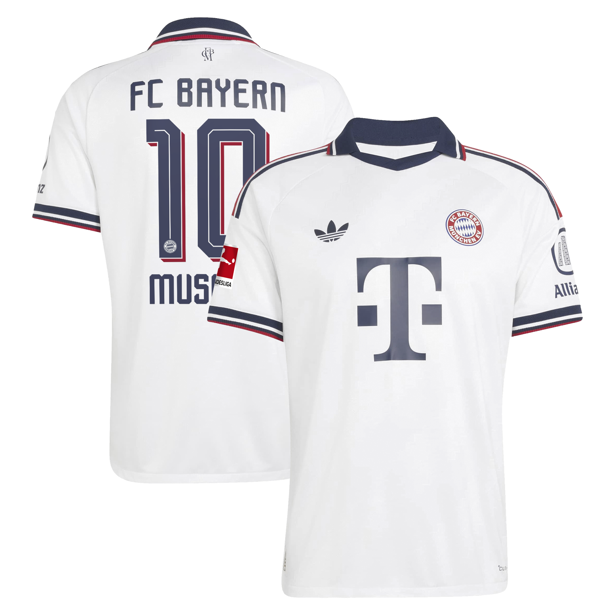 [SJH] Jamal Musiala #42 Bayern Munich 2026/27 Away On-Field Authentic Jersey - White