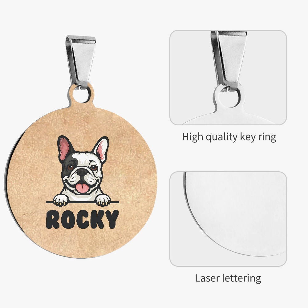French Bulldog Chapo Custom Double Sided French Bulldog Tag Durable Dog Item